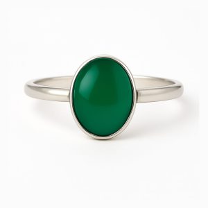 Anillo Piedra Natural Onix Verde