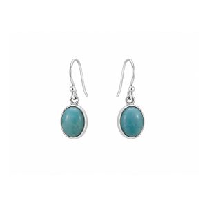 Arete Plata Natural Larimar