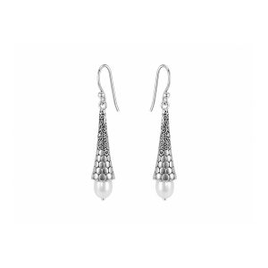 Arete Plata Perla Natural