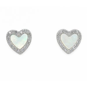 Broquel Plata Zirconia Madre Perla