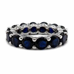Anillo Plata Zirconia Churumbela Azul