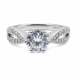 Anillo Plata Zirconia Circulo