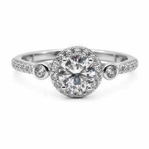 Anillo Plata Zirconia Circular