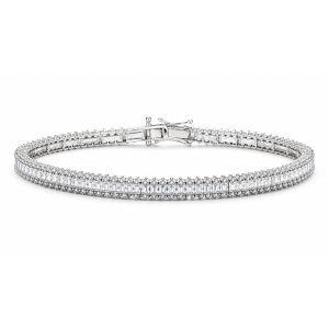 Pulsera Plata Zirconia Tipo Tennis