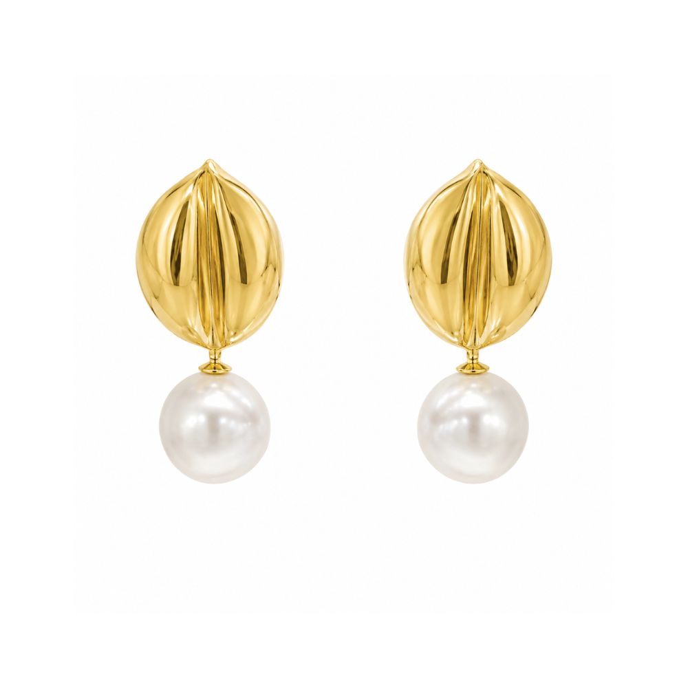Arete Boton Perla