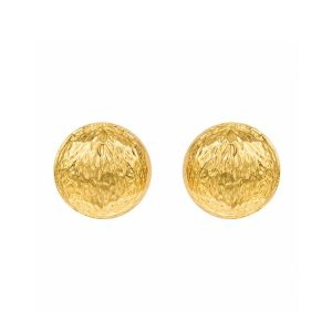 Arete Boton Martillado