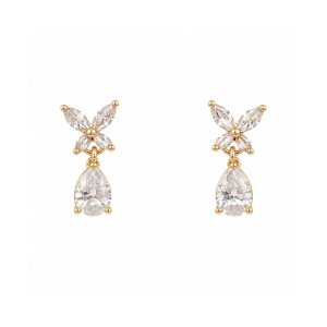 Arete Mariposa Con Gota