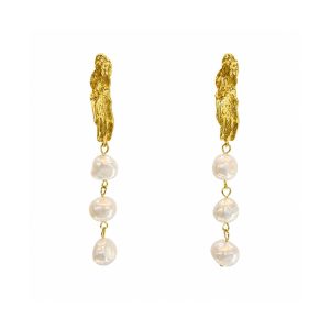 Arete Colgante Perlas