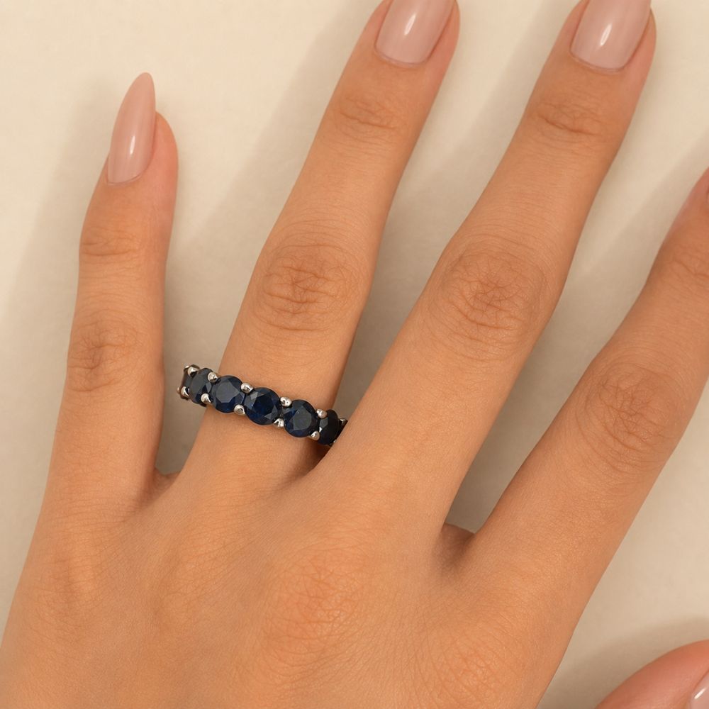 Anillo Plata Zirconia Churumbela Azul - Image 2