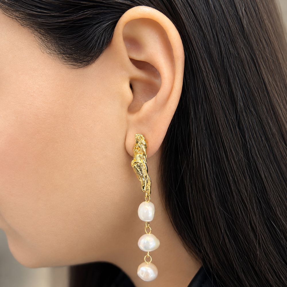 Arete Colgante Perlas - Image 2