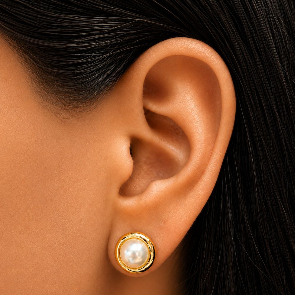Arete Chapa Perla - Image 3