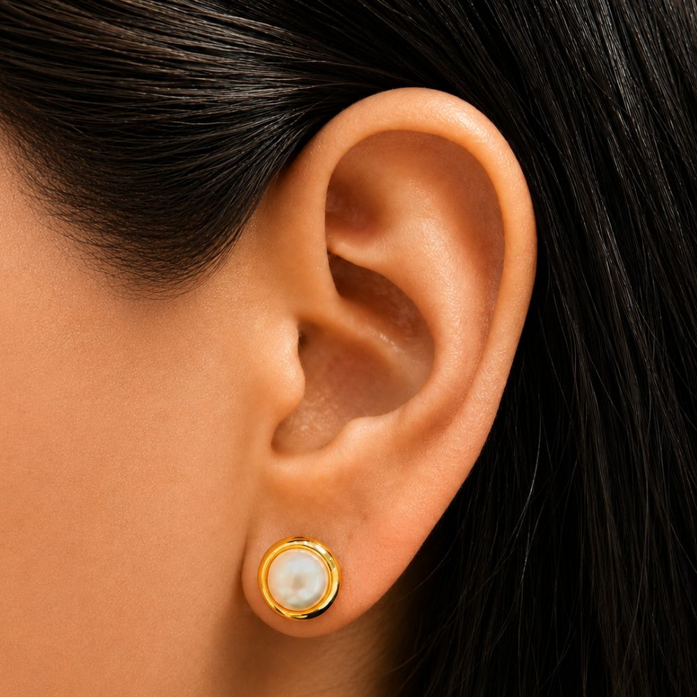 Arete Chapa Perla - Image 2