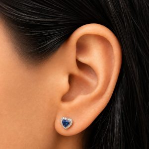 M_Arete plata zirconia corazon azul