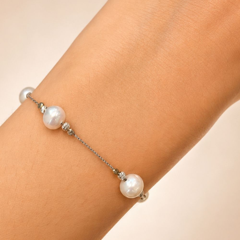 Pulsera Plata Perla Rio - Image 2
