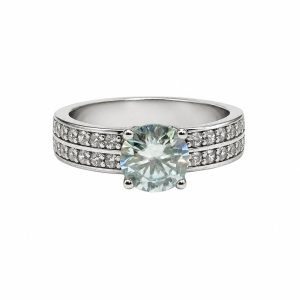 Anillo Moissanita Doble