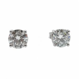 Arete Moissanita Circulo