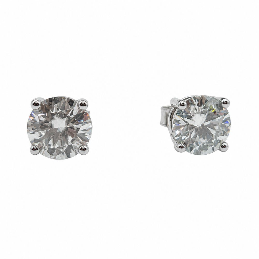 Arete Moissanita Circulo