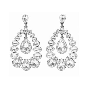 Arete Cristal Aro Gota