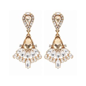 Arete Cristal Gota Champagne