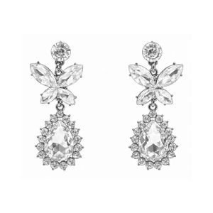 Arete Cristal Mariposa Gota