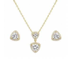 Set Arete Dije Doble Gota